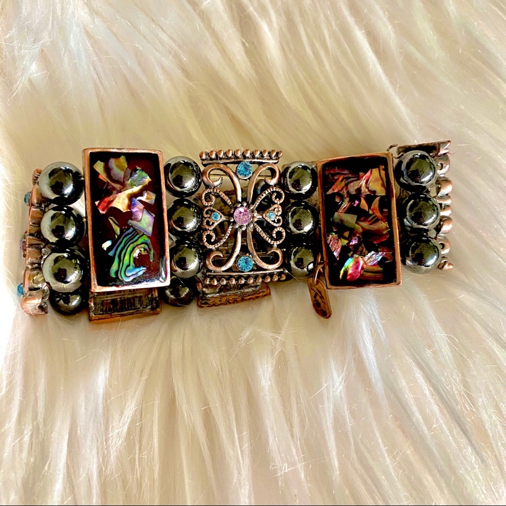 KM Stretch Inlaid Bracelet